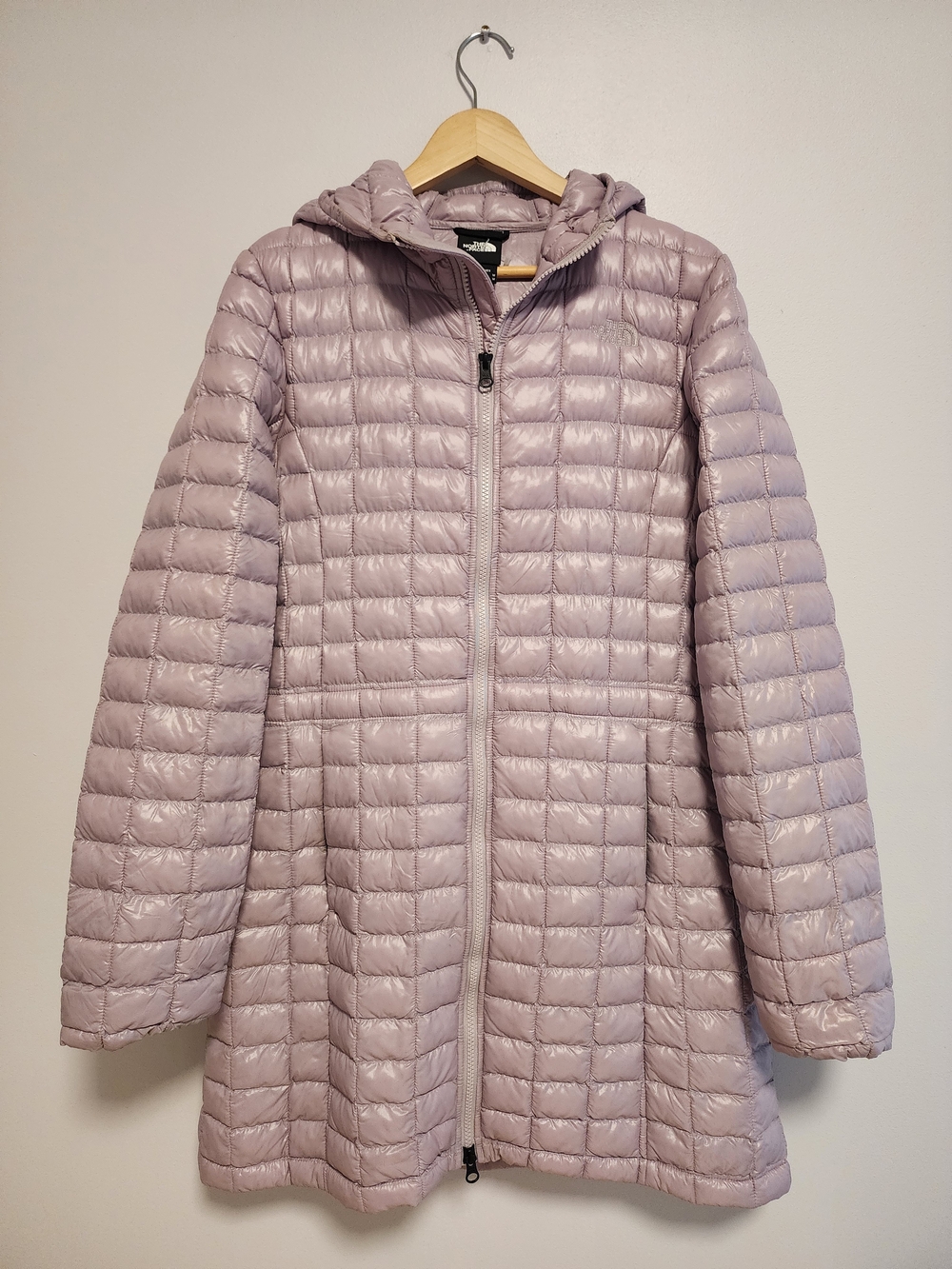 The North Face ThermoBall Eco Hooded Parka Jacket Mauve Medium